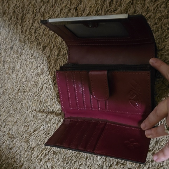 Patricia Nash Burgundy Trifold Wallet - Picture 5 of 5